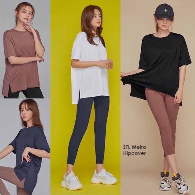 STL Metro oversize short sleeve top