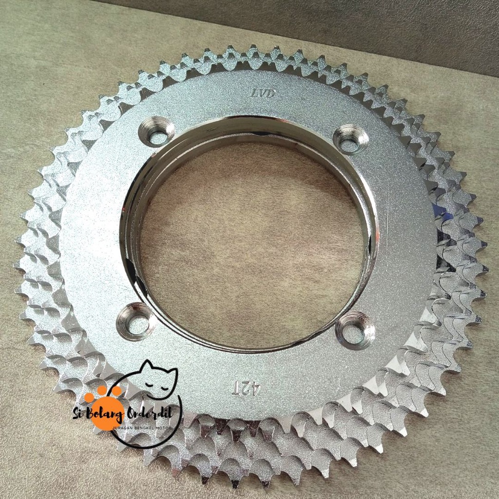 GEAR BELAKANG KLX150 428 GIR BELAKANG 428 KAWASAKI KLX 150 MODEL SSS