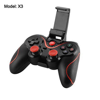 GAMEPAD BLUETOOTH X3 FOR SMARTPHONE TV BOX SMART TV LAPTOP COMPUTER WIRELESS X3 GAMEPAD JOYSTICK BLUETOOTH PLUS HOLDER HP GAMEPAD CONTROLLER GAMEPAD X3