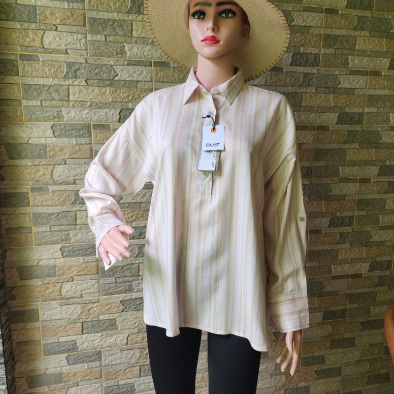 Atasan Kemeja Tunik Blouse Dust Ori