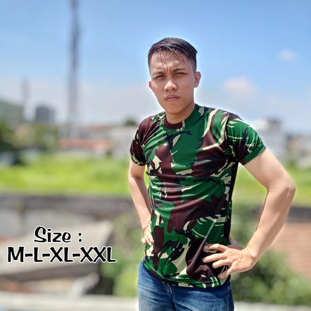 Kaos Loreng TNI Malvinas DRYFIT Baju Kaos Loreng TNI Murah Berkualitas Daleman TNI COD BAYAR DITEMPA