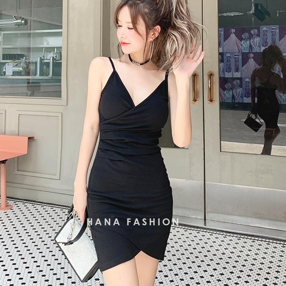 SIP.28Ja23ᴴ • Hana Fashion - Evalia Mini Dress Hitam Pesta Wanita [S - XXL]  - TT016