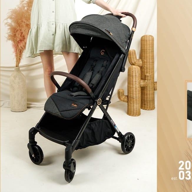 Jual Stroller Kereta Dorong Bayi Cocolatte Vapor CL JZ 7045 AutoFold Cabin - Black Berkualitas