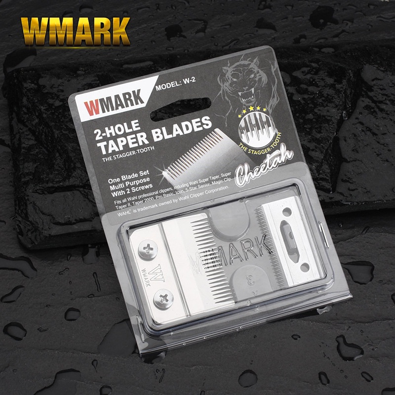 Wmark Clipper Taper Blade W2 Mata Pisau Gold Silver rainbow Cocok untuk Wahl Kemei Andis Klipzich Alat Pangkas Cukur Rambut