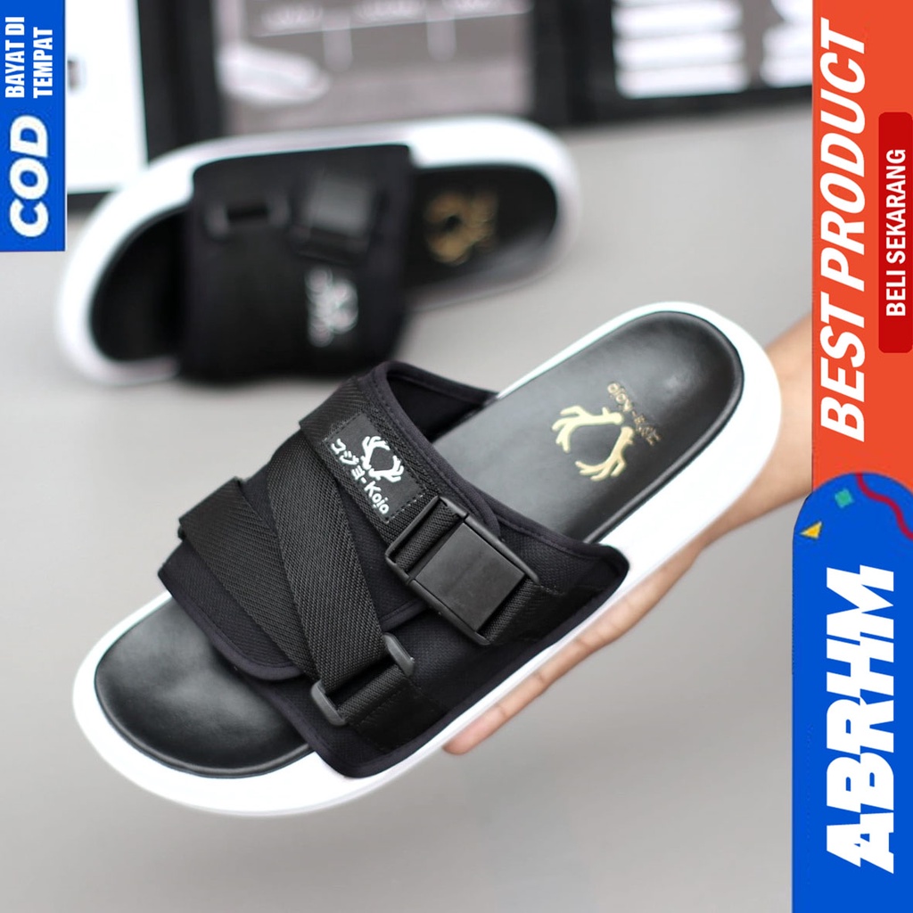 Sandal Slide Distro Sendal Selop Pria Original Abrhm ROBIN