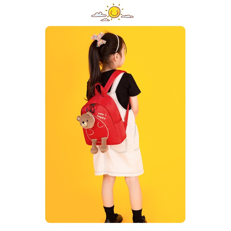 tas ransel anak boneka karakter beruang tas sekolah backpack anak boneka