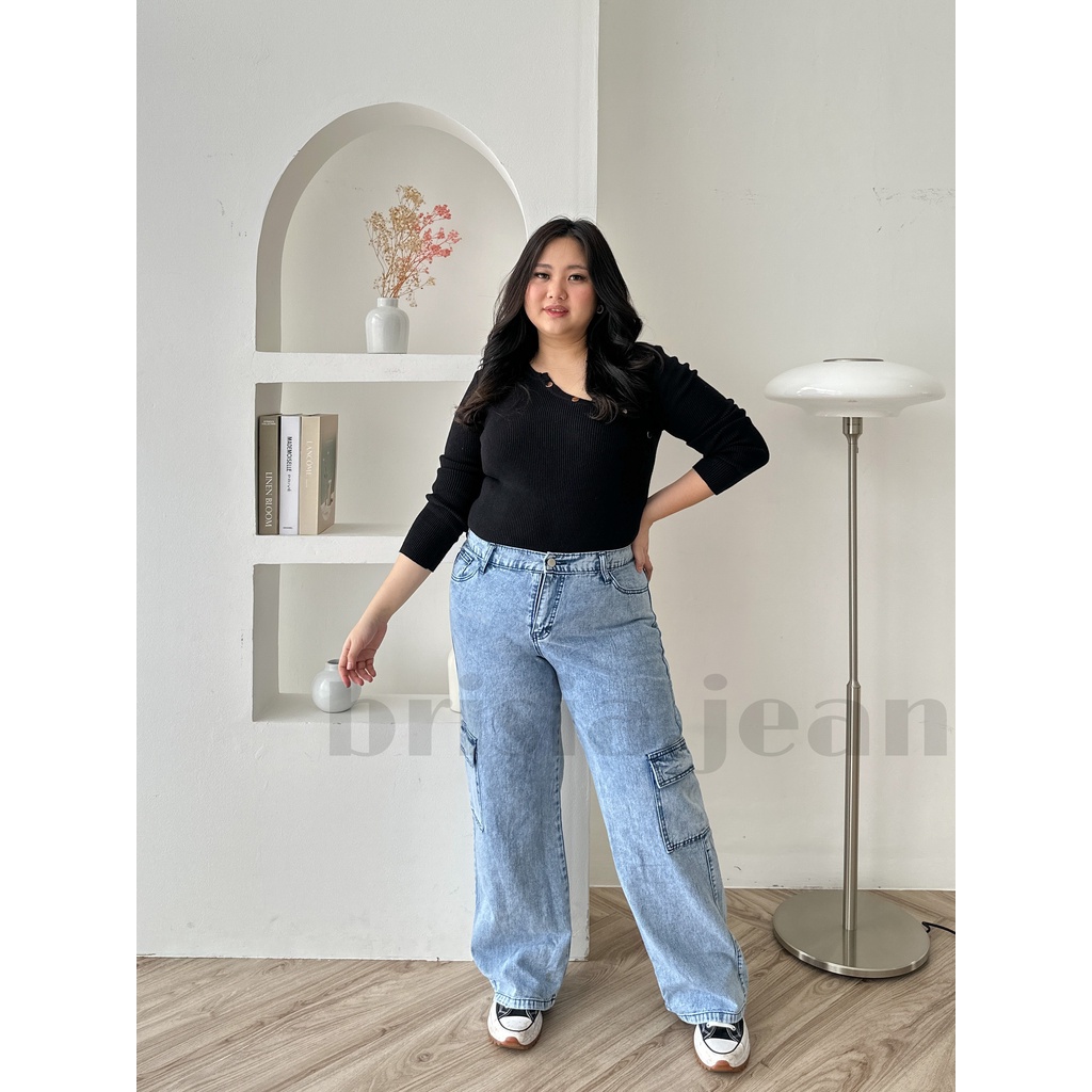 [SIZE 35-38] HYE-JIN Boyfriend Jeans JUMBO - 5 WARNA / BIGSIZE