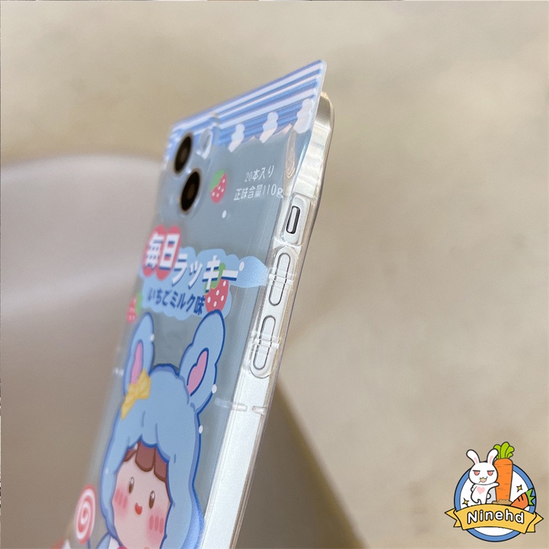 IPHONE Casing Kompatibel Untuk Iphone14 13 12 11 Pro Max X Xr Xs Max8 7 6 6s Plus Se2020 Casing Ponsel Kreatif Kartun Super Cute All Inclusive Lensa Silicone Soft Case Cover Pelindung