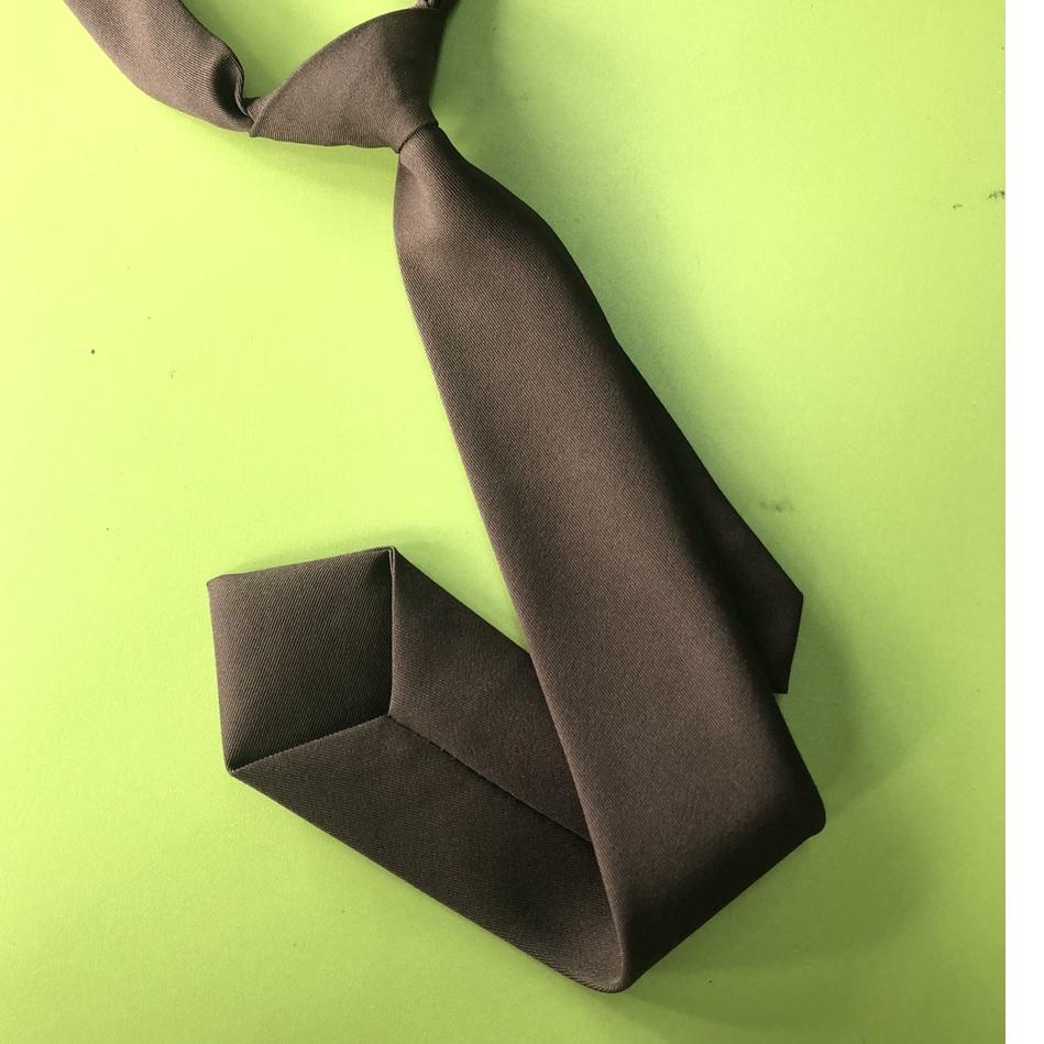 murah Dasi Satpam / Security Coklat - Dasi Coklat - Dasi Security Coklat belkang