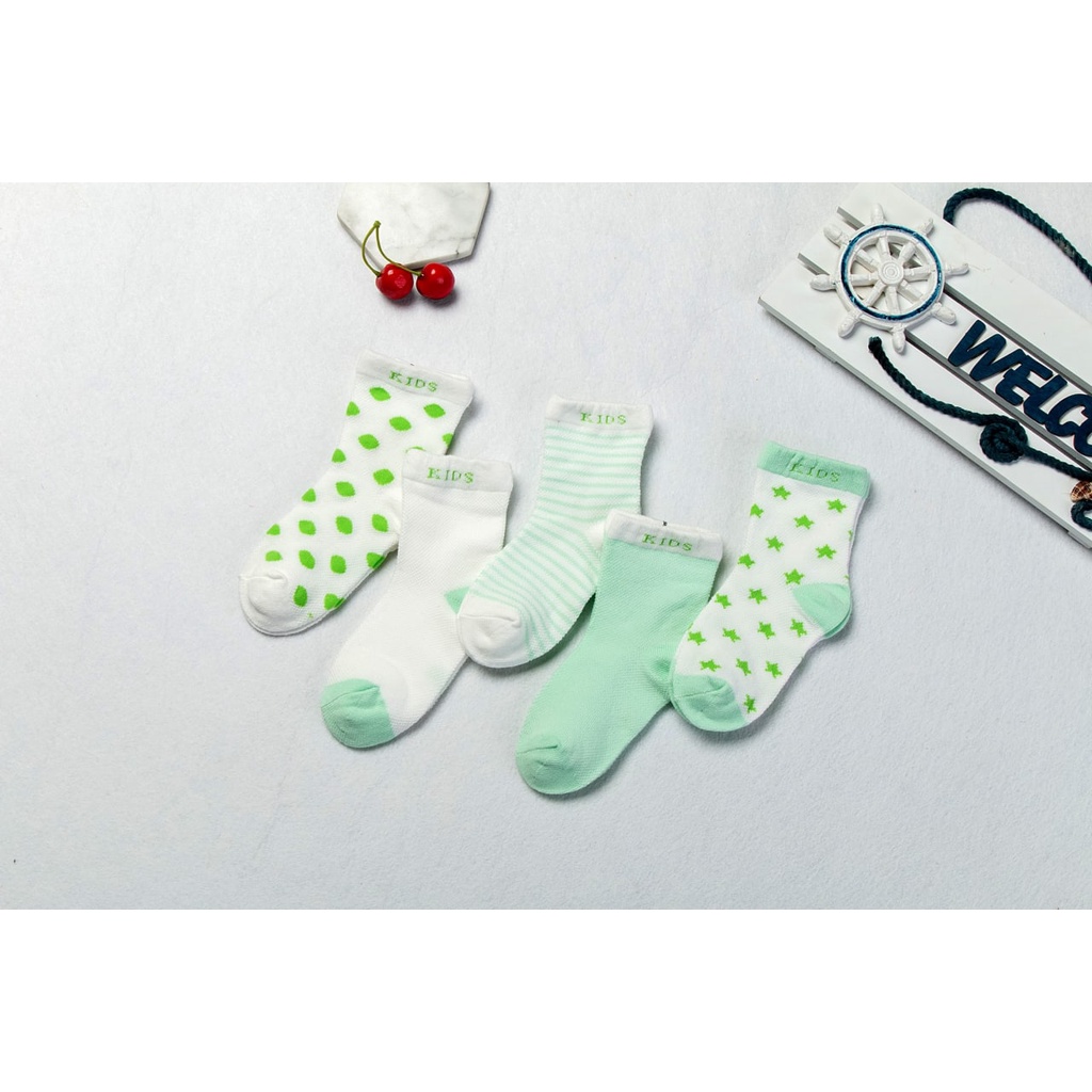 LID147 - 5in1 Kaos Kaki Bayi Baby Socks isi 5 pasang kaos kaki anak balita- Your Affordable Quality!