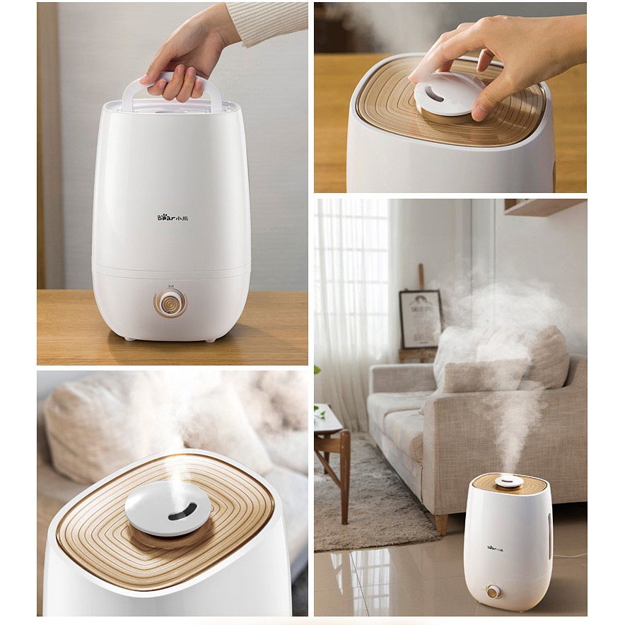 104 JSQ-A40A2 Free Radiaton Ultrasonic Cool Mist Purifier Humidifier 4L