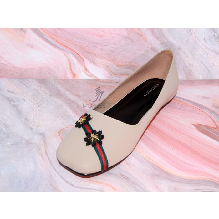 Flatshoes Flat Shoes Morissett (MFS2) Sandal Wanita Moca - 37(O2Z9) BISA COD Flat Shoes Wanita Kekin