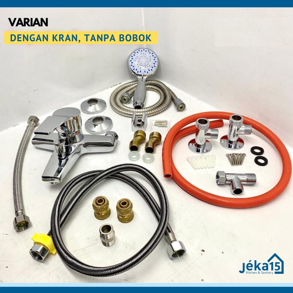 PAKET LENGKAP INSTALASI WATER HEATER GAS/LISTRIK/MIXER--HIGH QUALITY/DENGAN KRAN MIXER