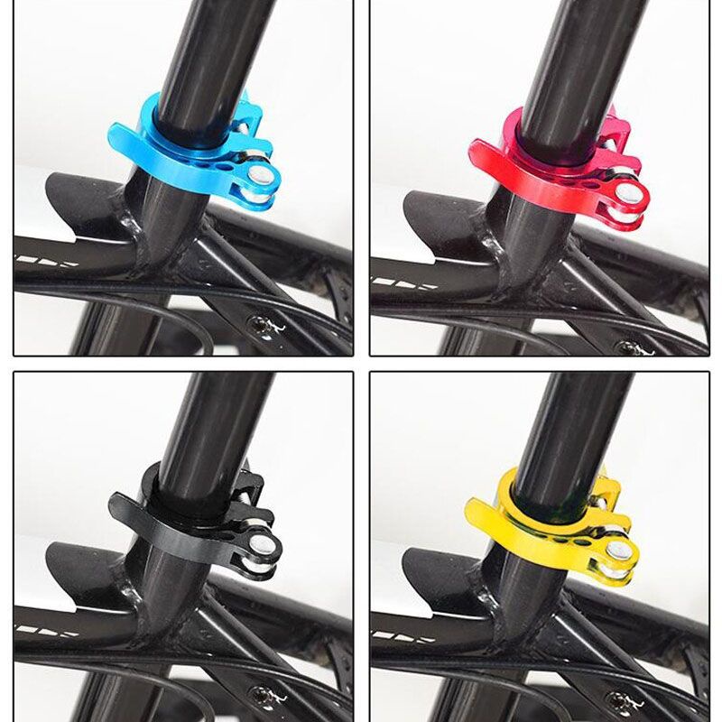 TOSEEK KUNCI SADEL SEPEDA QUICK RELEASE BIKE SEAT CLAMP TUBE SEATCLAMP 34.9mm UNTUK SEATPOST 30.4 30.9 31.6 31.8 MM ... RC-237