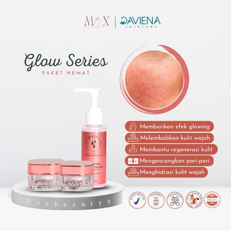 Daviena Skincare Paket Hemat Glowing Series