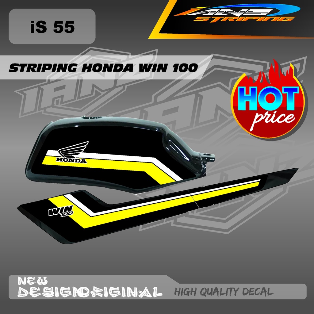 STRIPING LIST TANGKI WIN100 CUSTOM DECAL HOLOGRAM / NON HOLOGRAM IS55