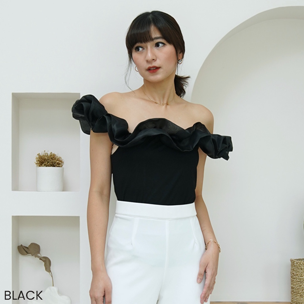 Sabrina Ruffle Top Organza Hyesin