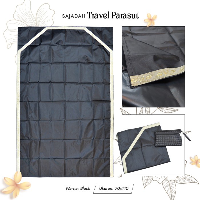 Sajadah Sajadah Travel Parasut Size 60x110cm impor Turki(Q5Z2) REAL PICT Sajadah Turki Busa Empuk PR
