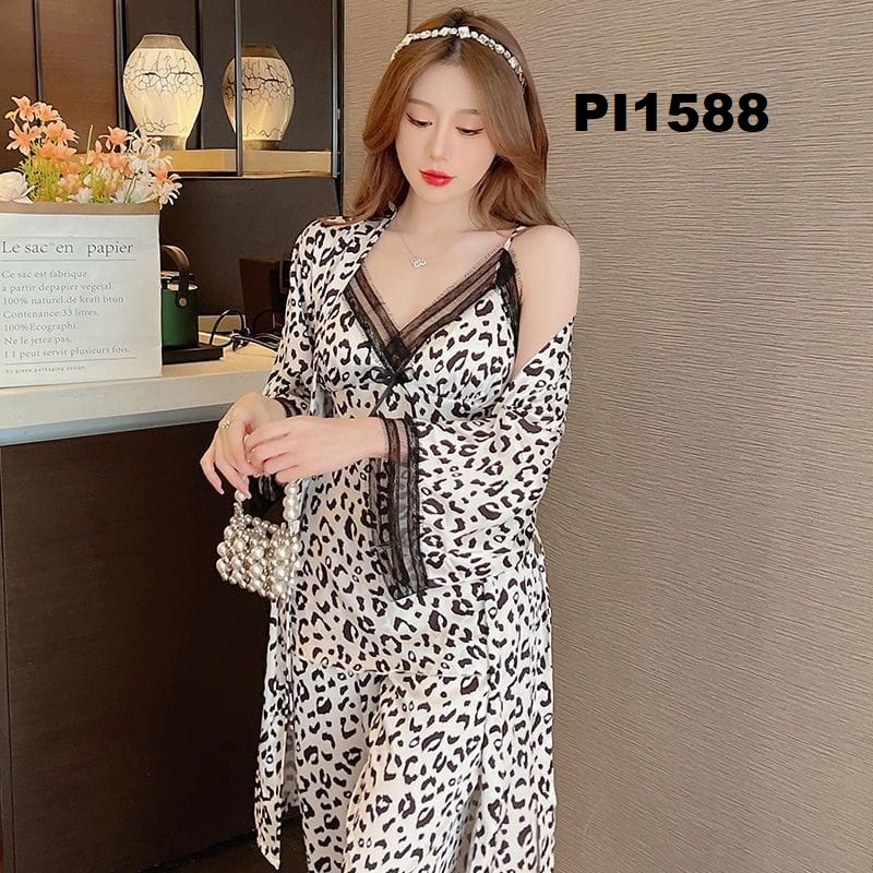 STELAN PIYAMA WANITA SUTERA PREMIUM + CARDIGAN PI1588