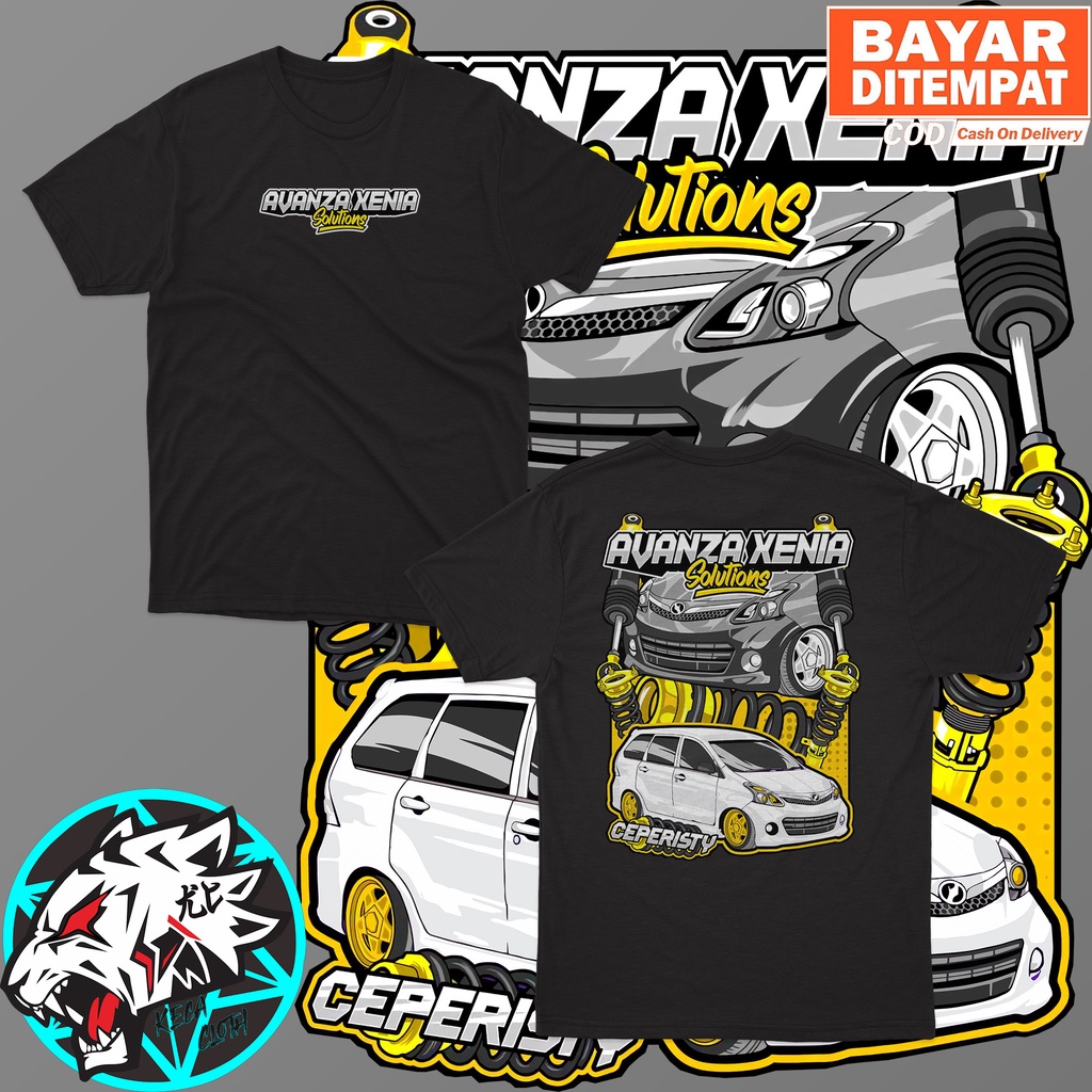 KAOS BAJU AVANZA XENIA SOLUTION BIG SIZE JUMBO KAOS MOBIL PRIA WANITA