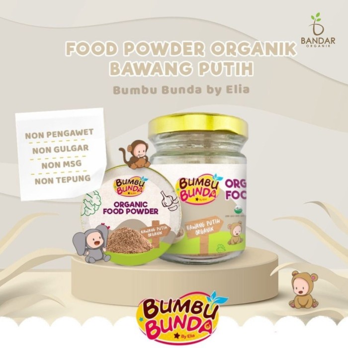 Bumbu Bunda Food Powder - Bawang Putih Organik - Lada Putih Organik