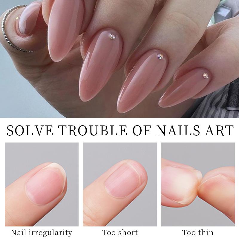 Kuku Palsu Bening Matte Full Coverage Almond Bulat Kotak Peti Mati Matte Fake Nails Tips Tools