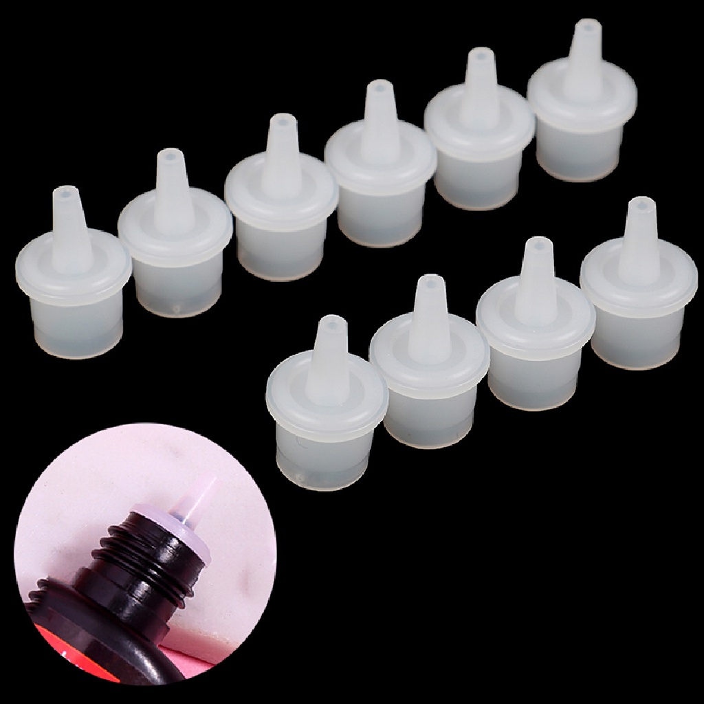 [BFID] 10pcs Lem Bulu Mata Pengganti Botol Mulut Kepala Nyaman Dipanjangkan Alat Lem [ID]
