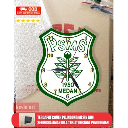 Dekorasi Dinding Kamar Unik Jam Dinding Motif PSMS Medan Keren Minimalis