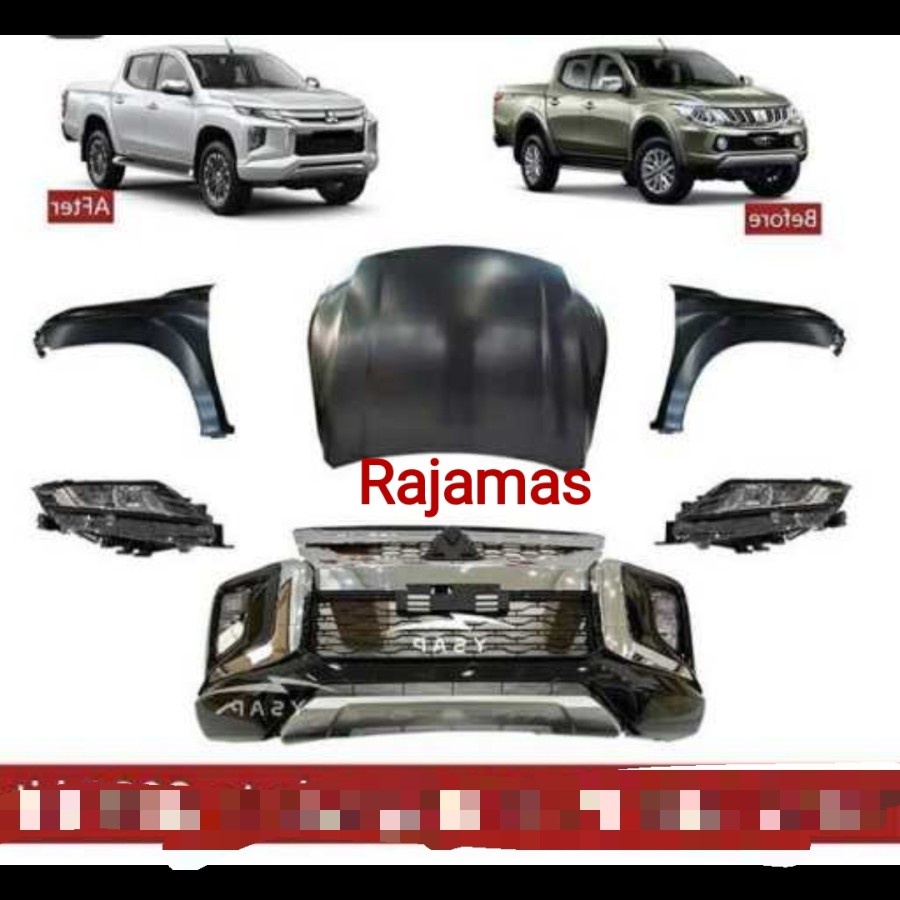Bodykit Mitsubishi Triton 2015 menjadi new Triton 2020