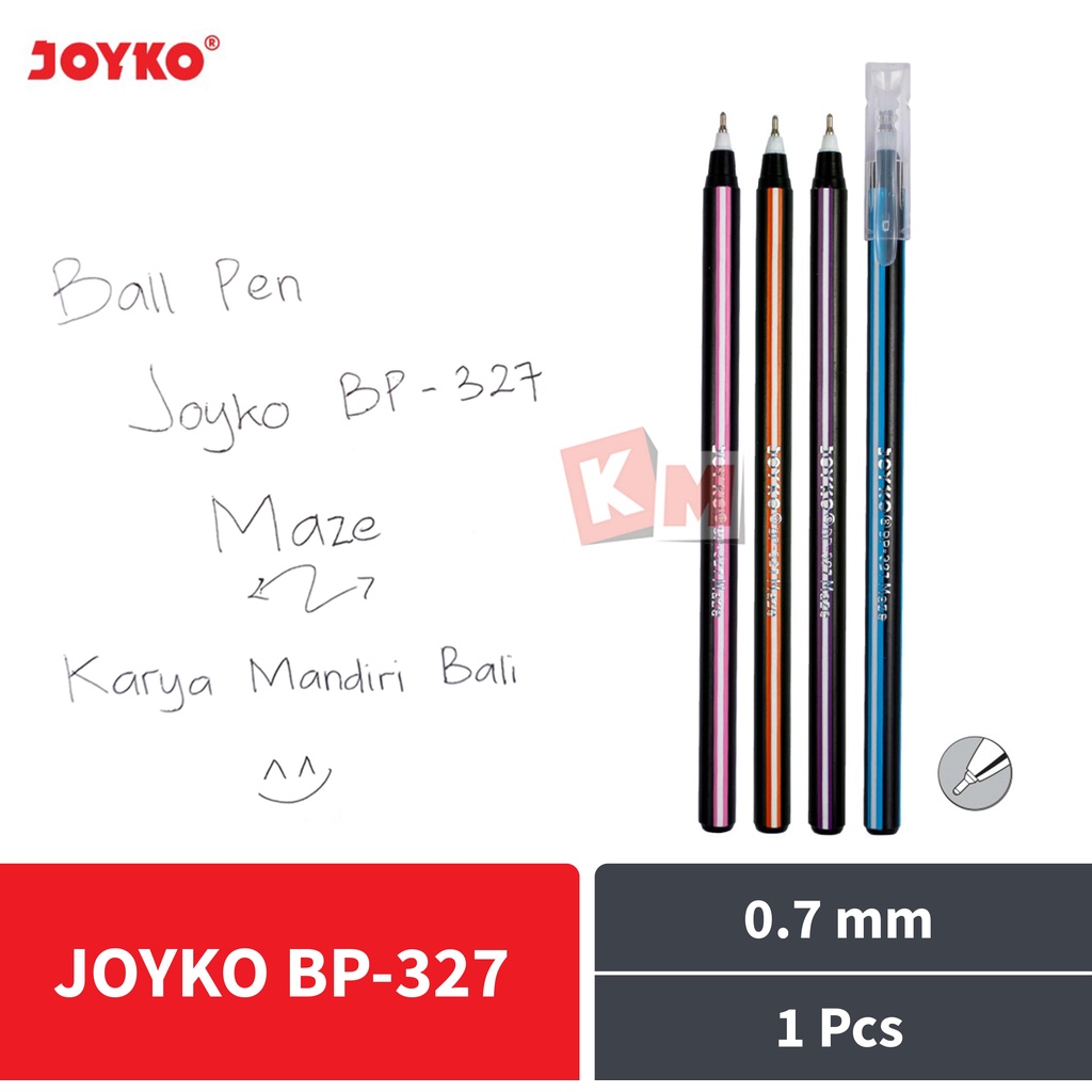 Ball Pen Pulpen Pena Ballpoint Joyko BP-327 Maze 0.7 mm Hitam