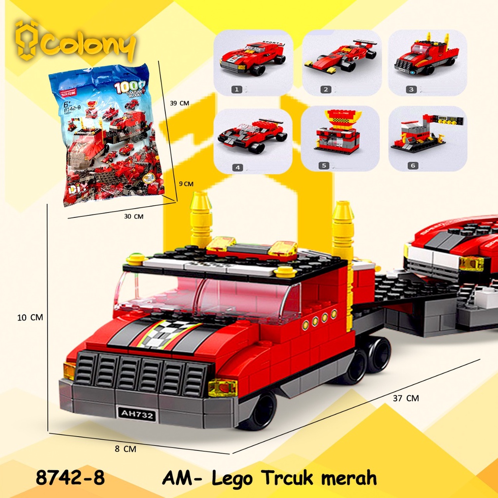 PROMO AM-Lego Blok Block Balok Bricks Tumpuk Set Mainan Anak Hobi Koleksi Model Kit