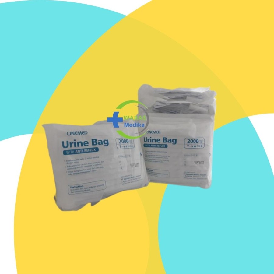 Urine Bag OneMed 2 Liter T-valve / Urine Bag OneMed