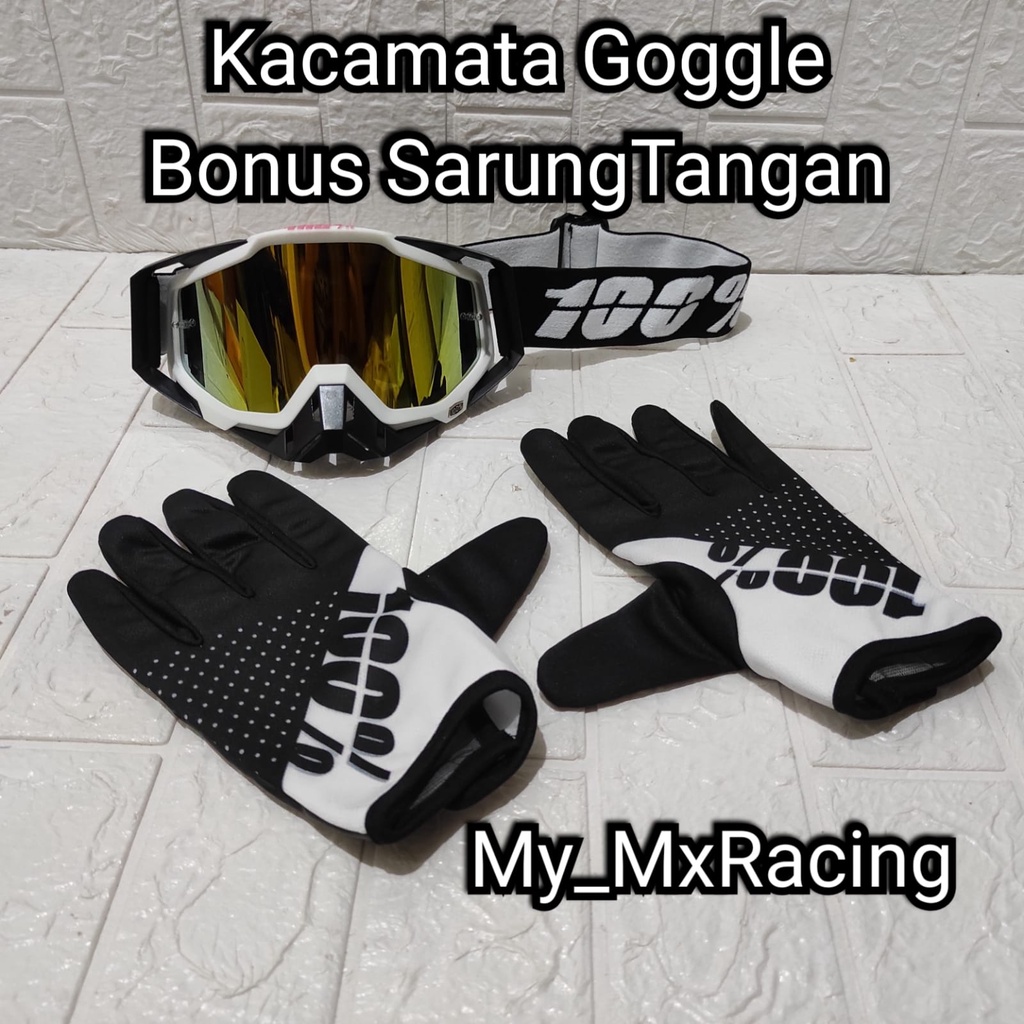 Kacamata Goggle KUALITAS  PREMIUM - Goggle trail motor cross - Kacamata trail -  -kacamata supermoto or sunmori -KACAMATA BERKENDARA FREE GLOVE