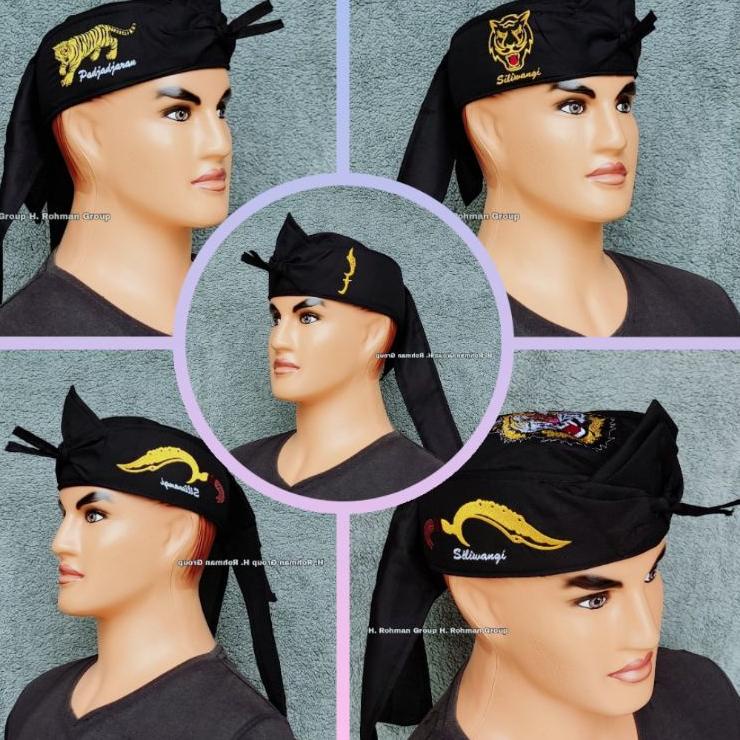 IKET BENDO Blangkon MACAN BORDIR Polos Bendo Udeng Sunda Bordir Kujang Topi Tradisional Iket Sunda  