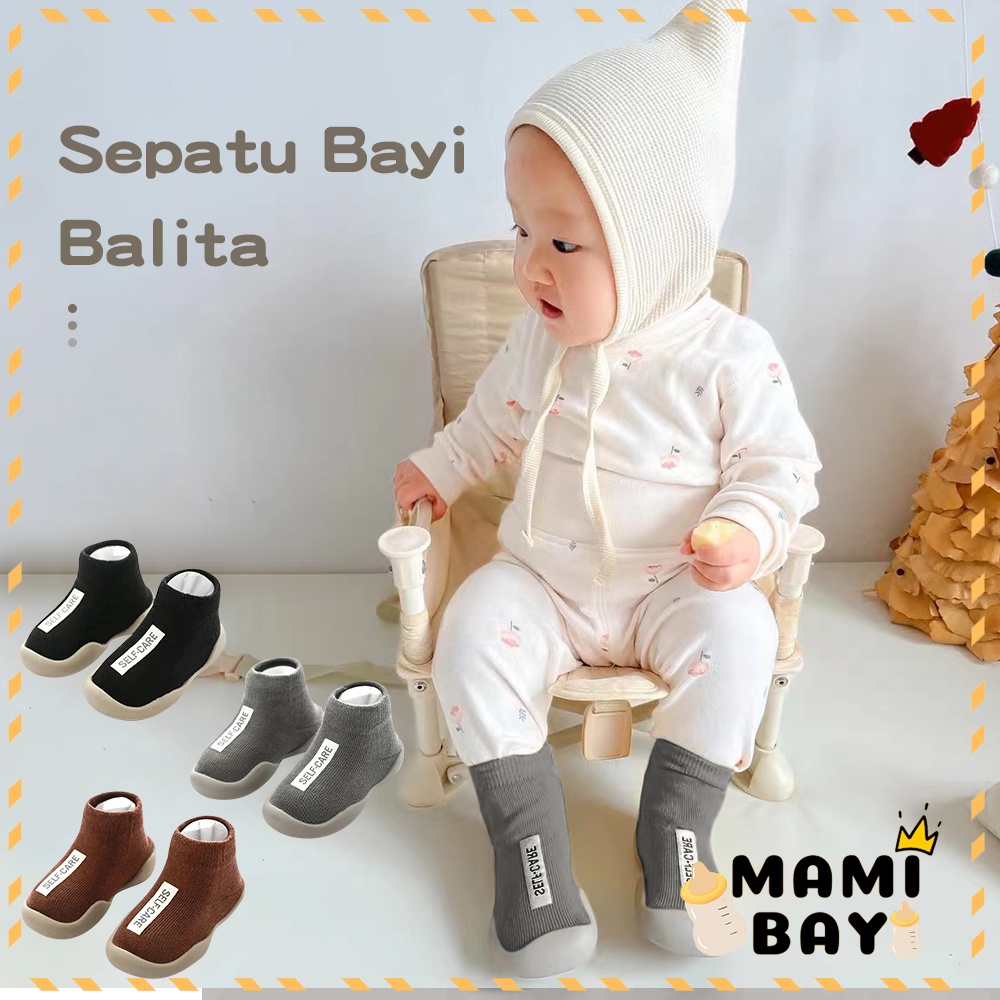 OKEYI Sepatu prewalker Rubber shoes bayi anak laki laki anti slip Baby prewalker shoes