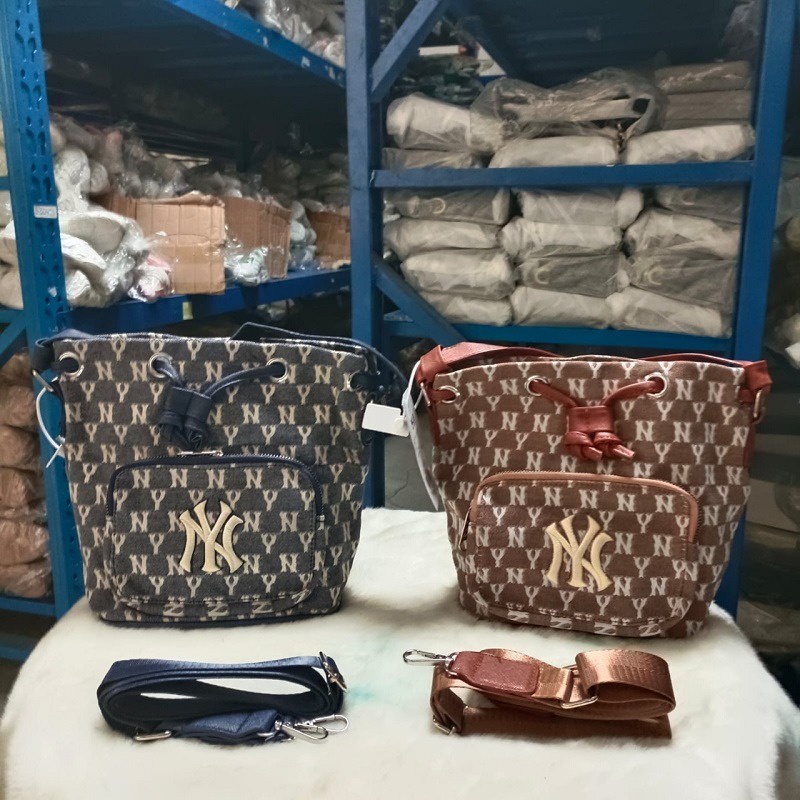 8330 Tas Selempang Bucket Serut Wanita Import Tas Korea Branded BISA COD