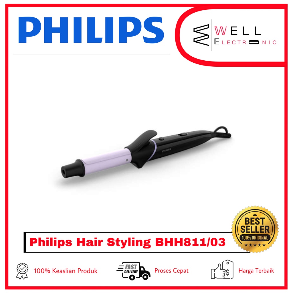 Philips Multisyler BHH811/00 Curling &amp; Straightener BHH 811 Bhh811 - Pelurus dan Pengeriting Rambut