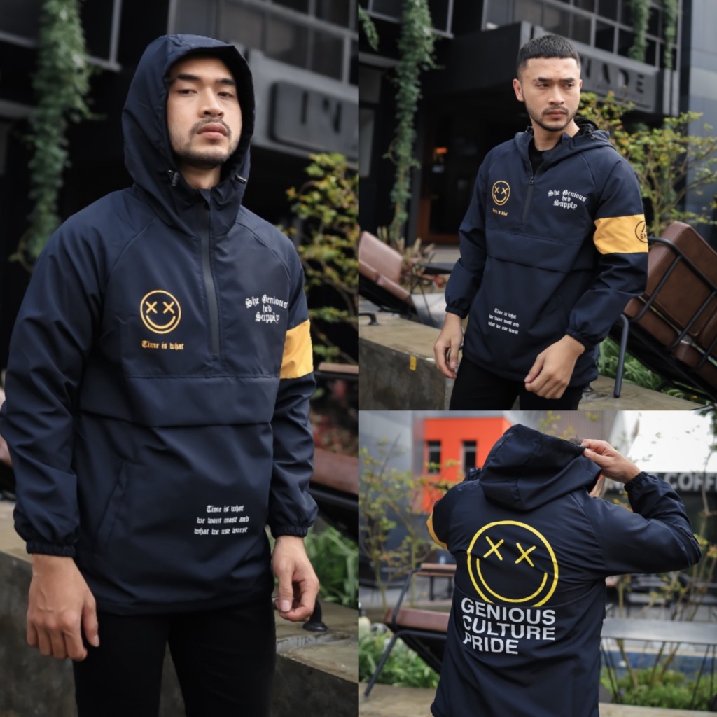 JAKET CAGOULE CASUAL PRIA ORIGINAL DISTRO  PARASUT WATERPROFF PREMIUM