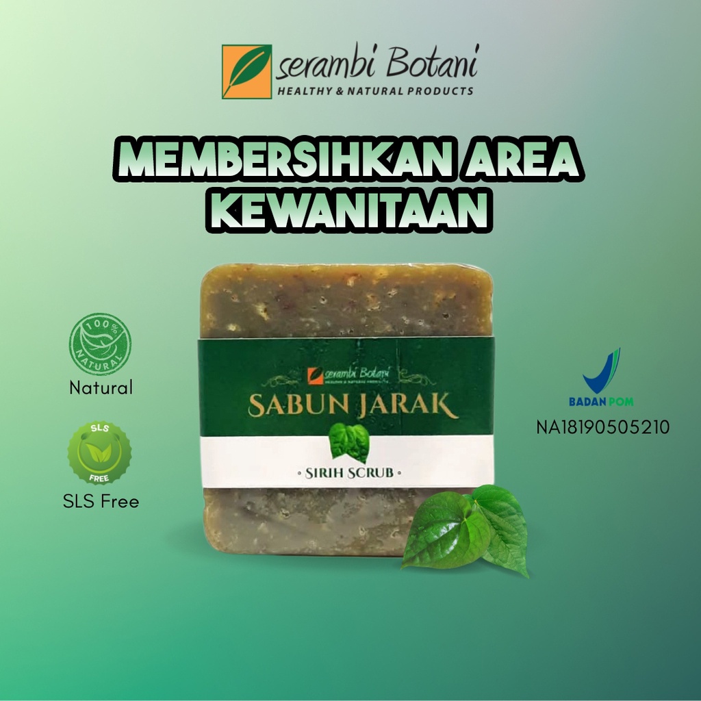 Sabun Sirih Kewanitaan / Sabun Batang Herbal Natural Alami Organik / Sabun Sirih Scrub Jatropha Sera