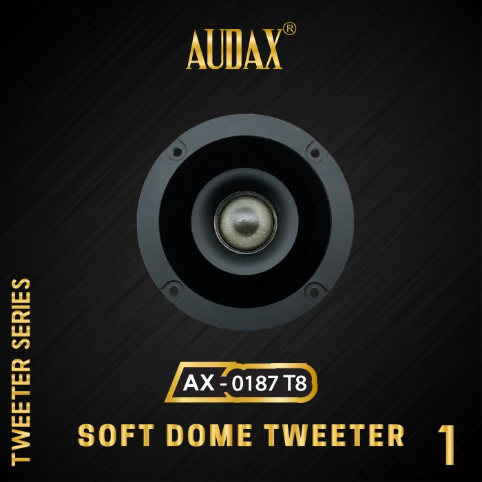 Speaker Pasif Audax Ax-0187 Sdt8 Soft Dome Tweeter