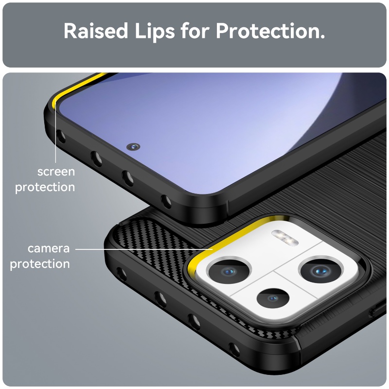 XIAOMI Tpu Soft Phone Cover Kualitas Tinggi Aksesoris Perlindungan Ponsel Warna Solid Case Minimalis Tahan Aus Casing Ponsel Untuk Xiaomi13 /13 Pro