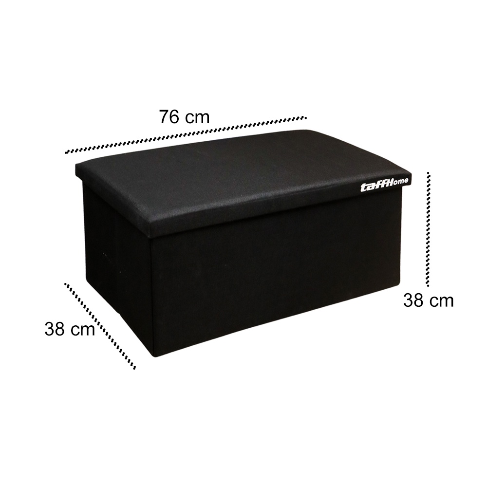 Sofa Kotak Penyimpanan Barang Foldable Container 76 x 38 x 36.5 cm - LH962 - 7CHZ53BK Black