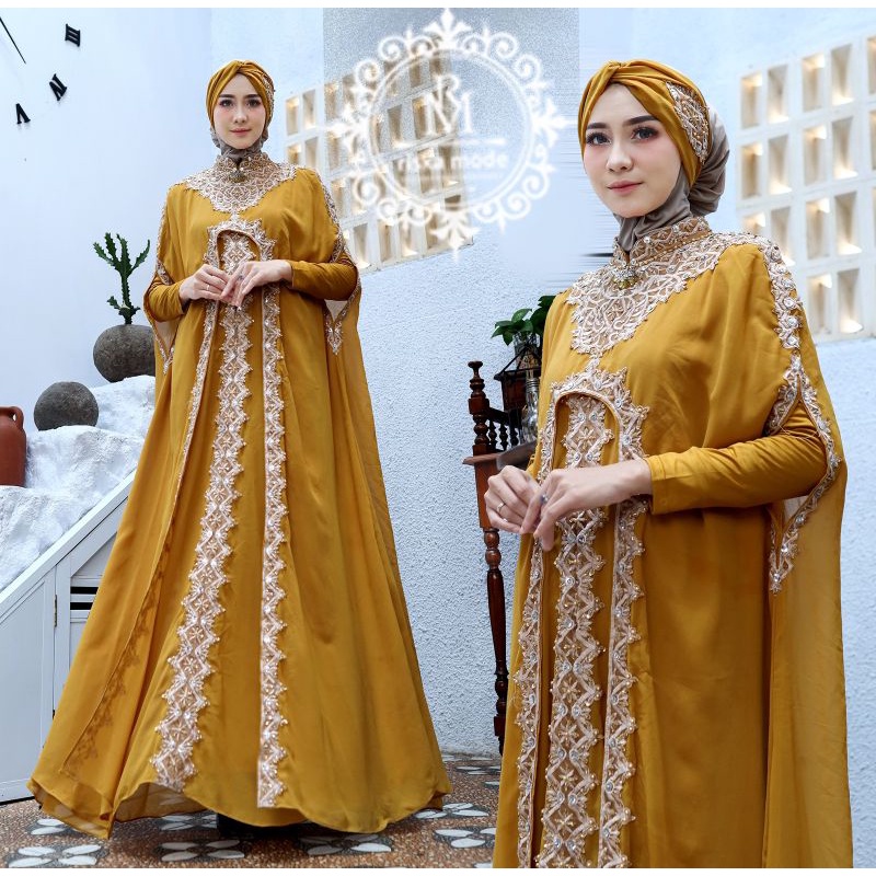 Kaftan Karmilla Free Inner dan Turban Original Butik