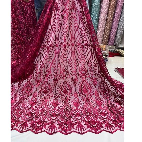 Kain Tile Elisab / Bahan Tile Elisab /Bahan Brokat Kebaya • ASB.12Ja23ᶠ