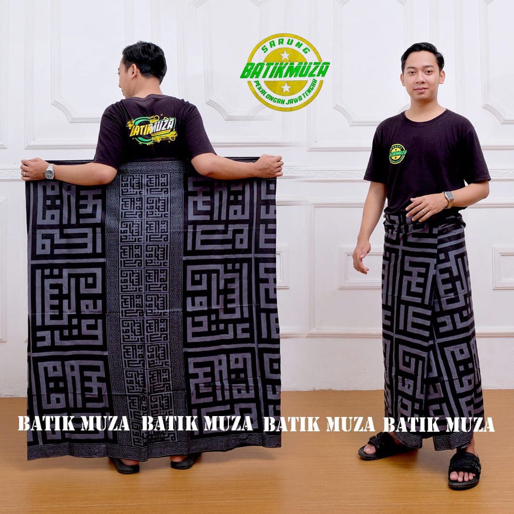 COD SARUNG MUZA KATUN SARUNG KUFI SARUNG BATIK MOTIF ARAB KUFI SARUNG KALIGRAFI PALEKAT MOTIF KETJUB