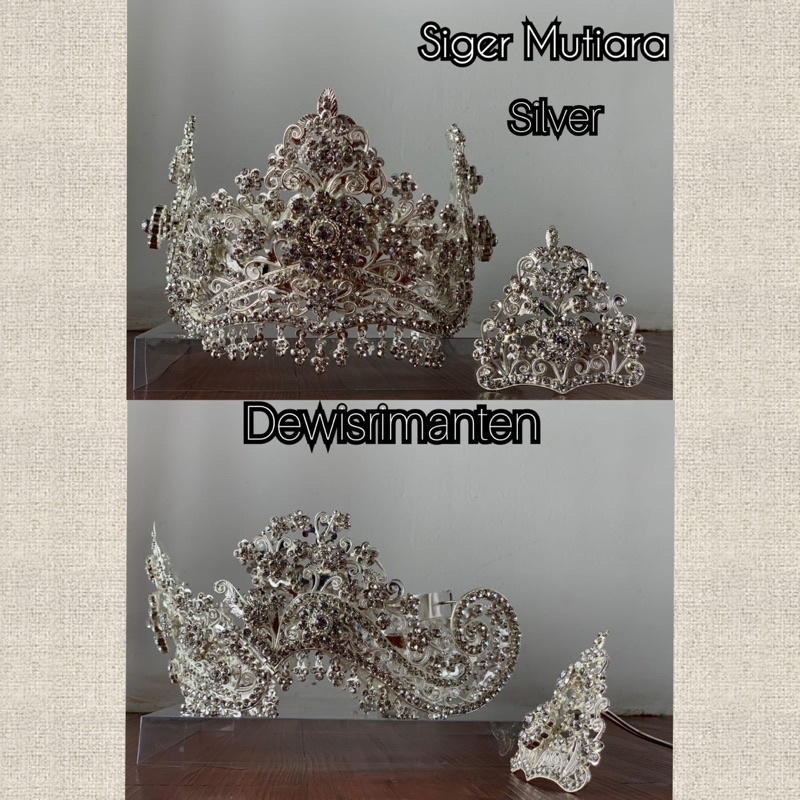 siger pengantin mutiara/siger diamond