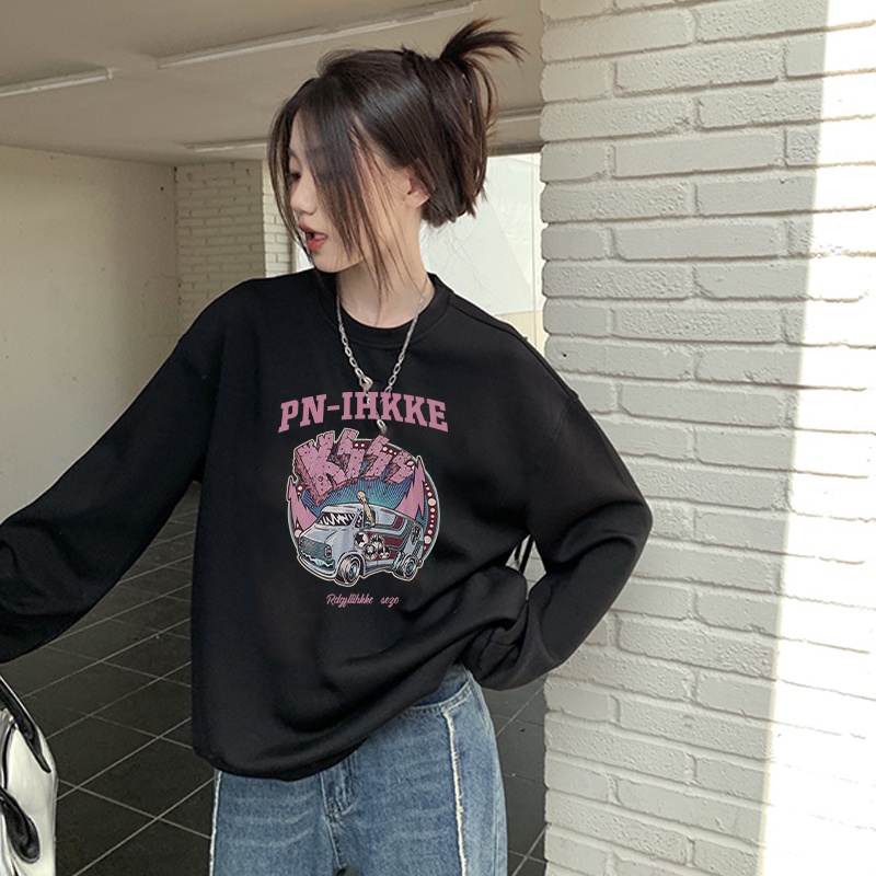 Sweater Oversize Car Unisex Sweater Oversize Korean Style/atasan kaos import wanita