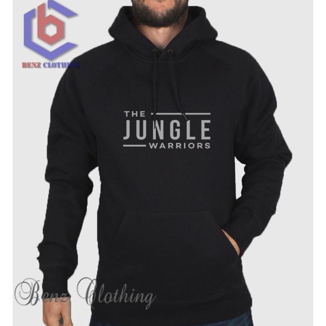 Jaket Hoodie Sweater The Jungle Warriors Logo Outerwear Pria Wanita Jumper Fleece Sablon Polos