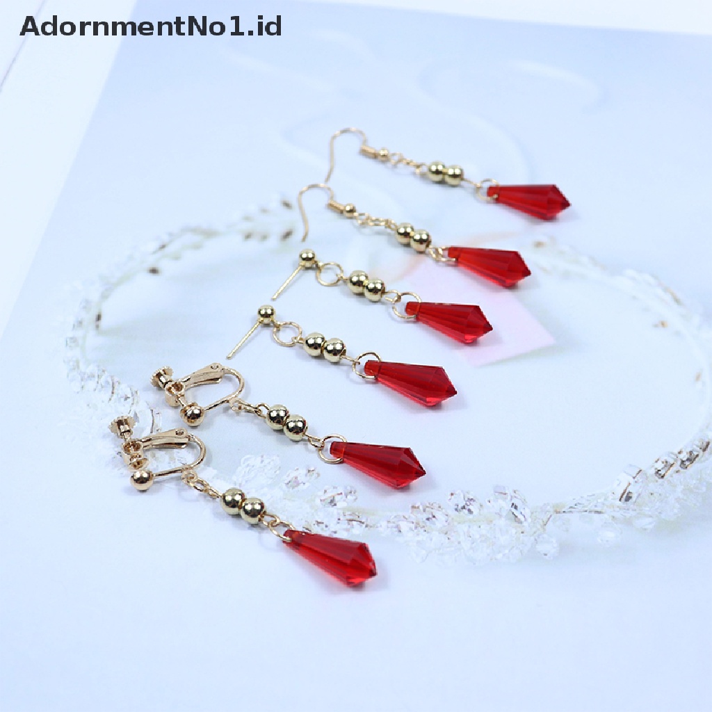 [AdornmentNo1] 1pasang Genshin Impact Tartaglia Anting Perhiasan Anime Cosplay Childe Earring Pria Wanita Trendy Aksesoris Hadiah [ID]