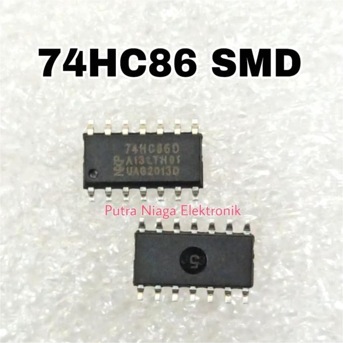 ic 74HC86 SMD 74HC86D HC86 SOP14 putr4n14 Berkualitas